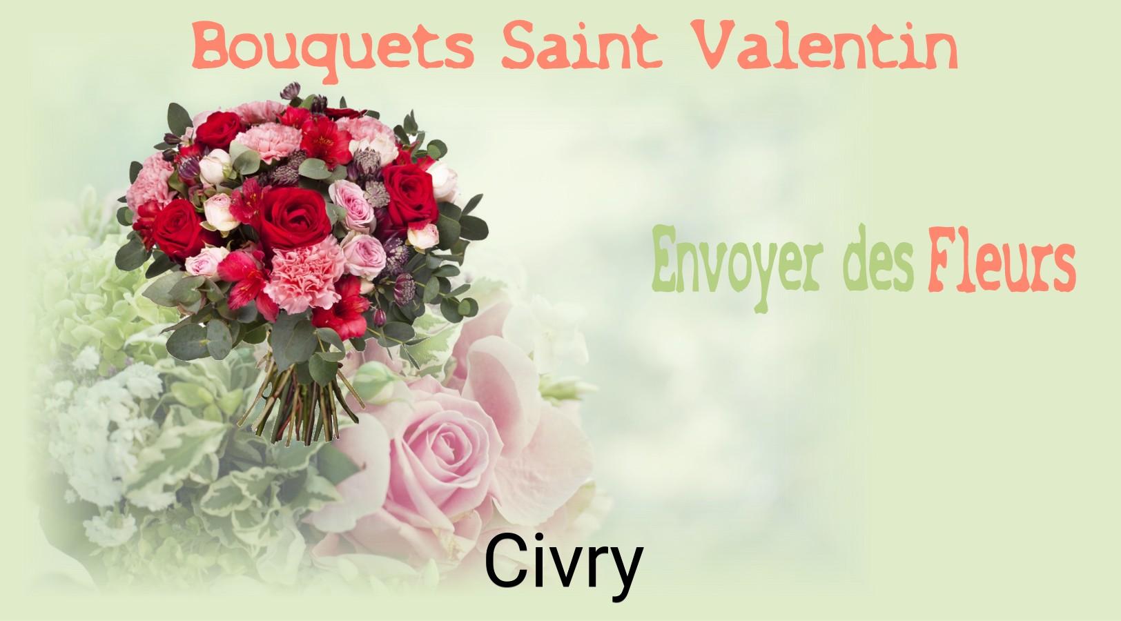 Roses de Saint-Valentin livrées à Civry